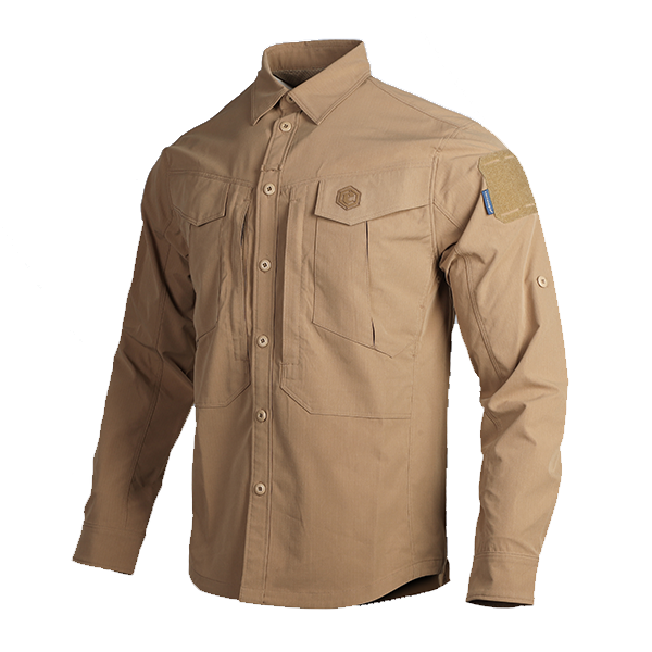 Тактическая рубашка EmersonGear Blue Label "Persecutor" Tactical Shirt (размер L, цвет Coyote Brown) Тактическая рубашка EmersonGear Blue Label "Persecutor" Tactical Shirt (размер L, цвет Coyote Brown)