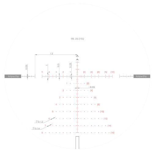 Оптический прицел MewLite 2-16x50 SFIR SFP