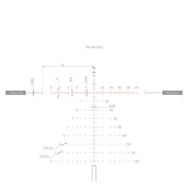 Оптический прицел MewLite 2-16x50 SFIR SFP