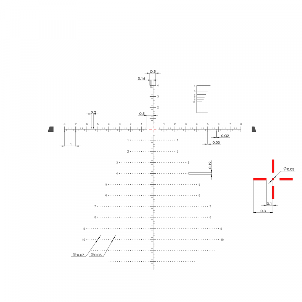 Оптический прицел MewLite 5-30x56 FFP IR