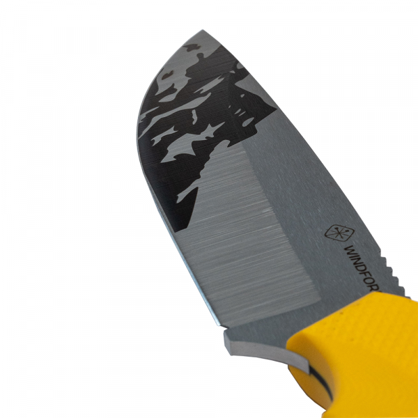 Туристический нож Windford Тесей сталь N690 cryo, жёлтый