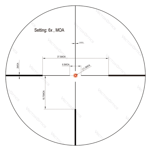 Оптический прицел Vector Optics Continental x6 1-6x24 SFP Fiber 30mm