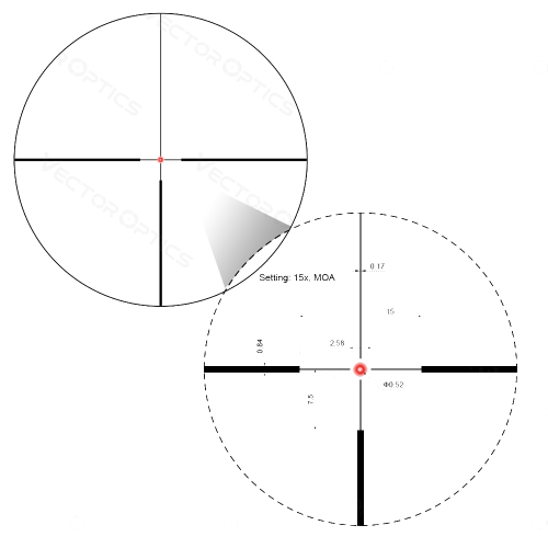 Оптический прицел Vector Optics Continental x6 2.5-15x56 SFP Fiber 30mm