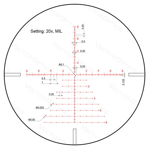 Оптический прицел Vector Optics Continental x8 3-24x56 SFP Zero Stop