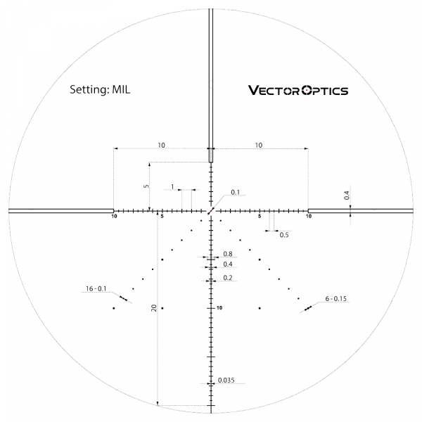 Оптический прицел Vector Optics Veyron 6-24x44 IR FFP Оптический прицел Vector Optics Veyron 6-24x44 IR FFP