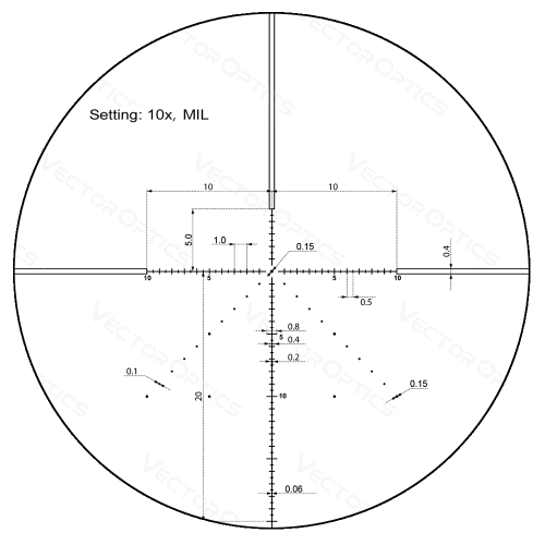 Оптический прицел Vector Optics Veyron 10x44 SFP