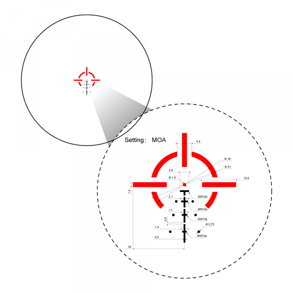 Призматический прицел Vector Optics Paragon 4x24 Micro Prism